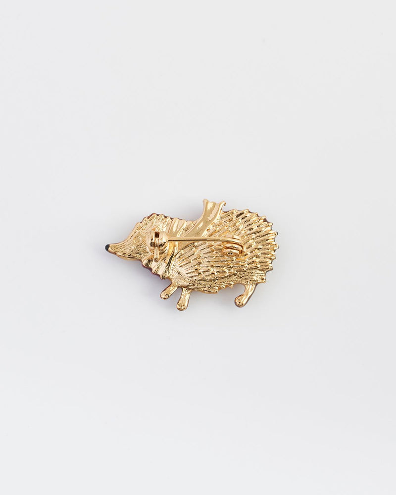 Cozy Hedgehog Charm Brooch