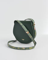 Into the Woods Green Saddle Purse