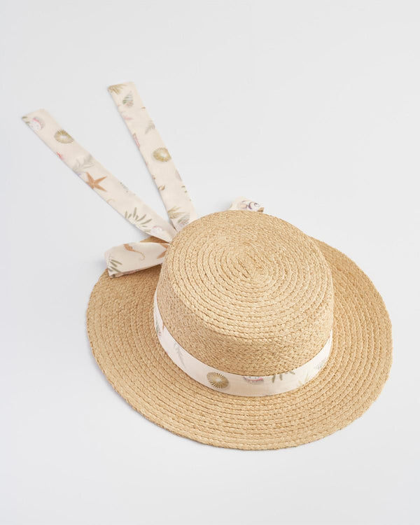 Whispering Sand Vintage Sand Raffia Hat