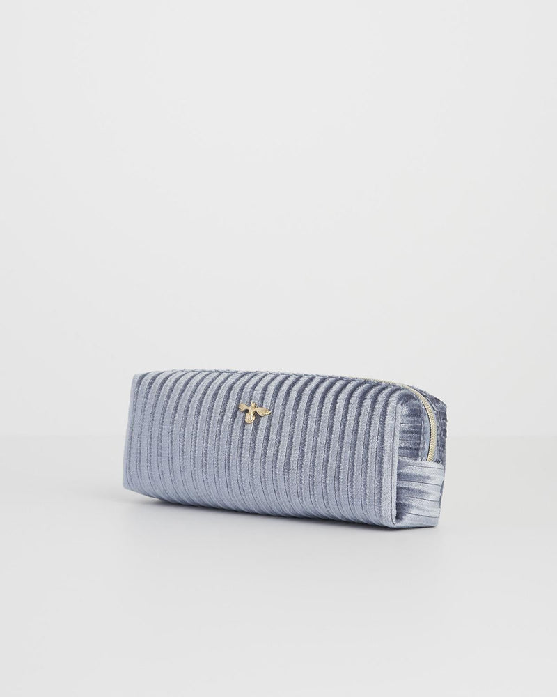 Blue Velvet Pencil Case