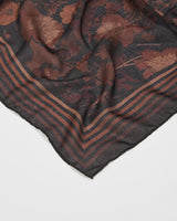 Deco Bloom Brown Midweight Scarf