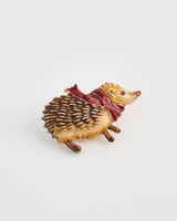 Cozy Hedgehog Charm Brooch