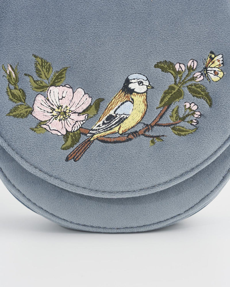 Blue Tit Saddle Purse