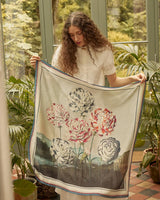 Carnations, Temple of Flora Large Square Scarf