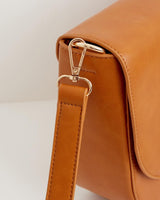 Fable England US Handbag Nina Messenger Handbag Tan Vegan Leather
