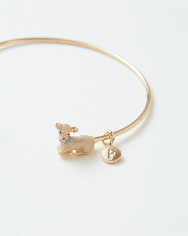 Enamel Lamb Bangle