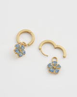 Flower Huggie Earrings