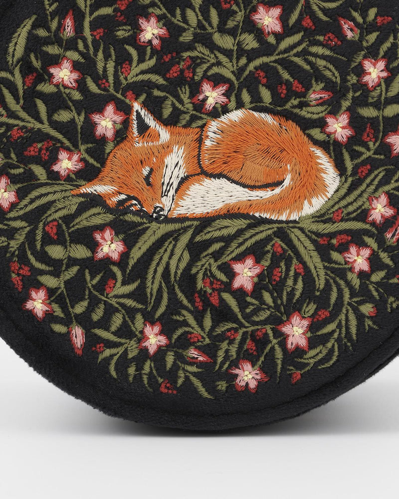 Sleepy Fox Round Jewelry Box