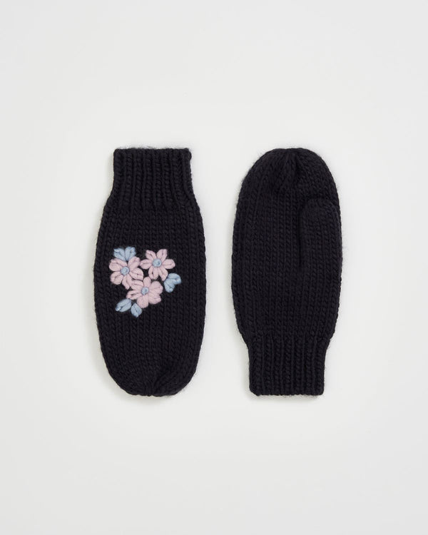 Knitted Mittens Navy