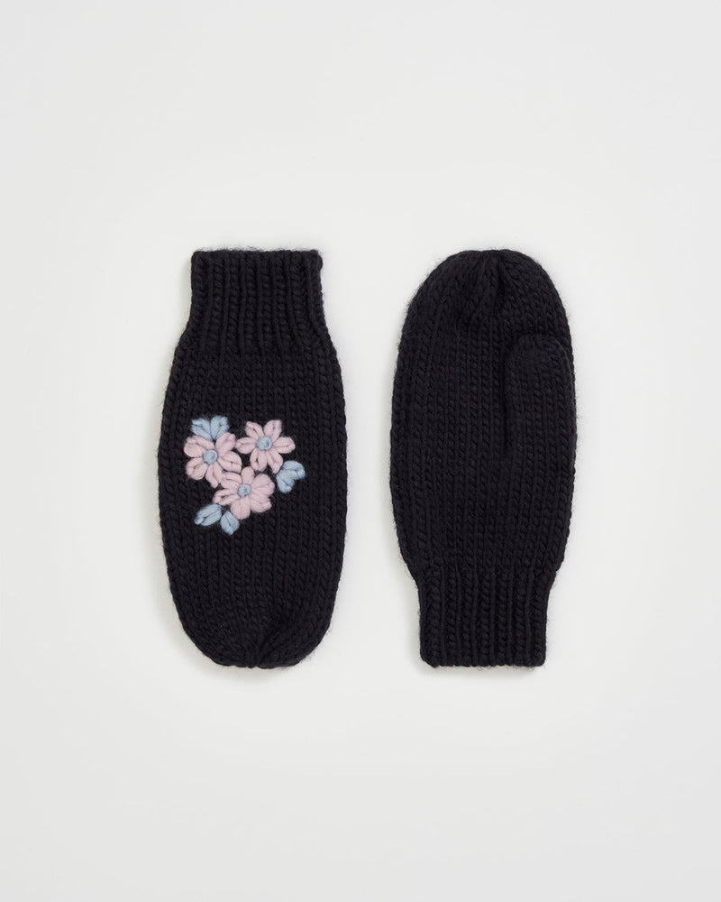 Knitted Mittens Navy