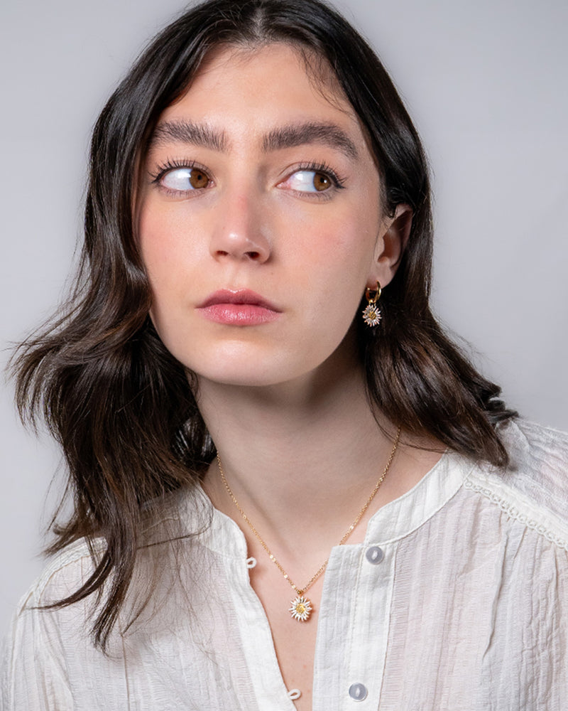 Daisy Huggie Earrings
