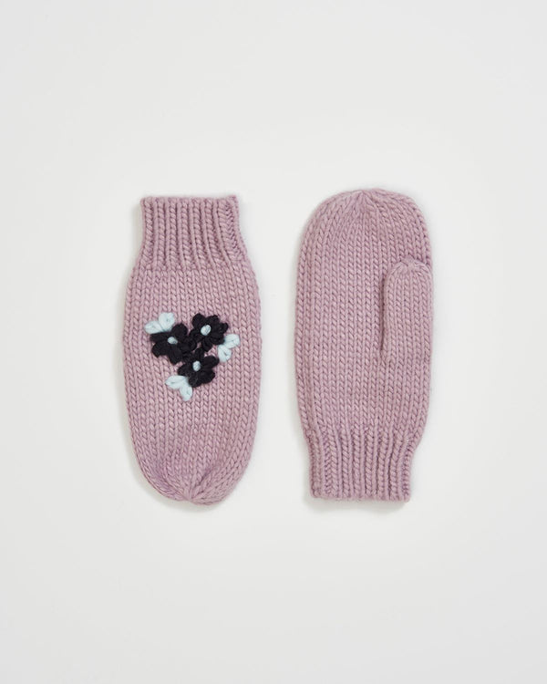 Knitted Mittens Lilac