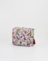 Velvet Printed Large Cosmetic Bag