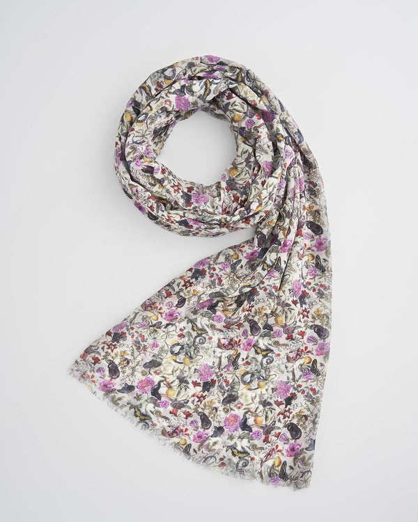 Floral Engraving Lightweight Scarf