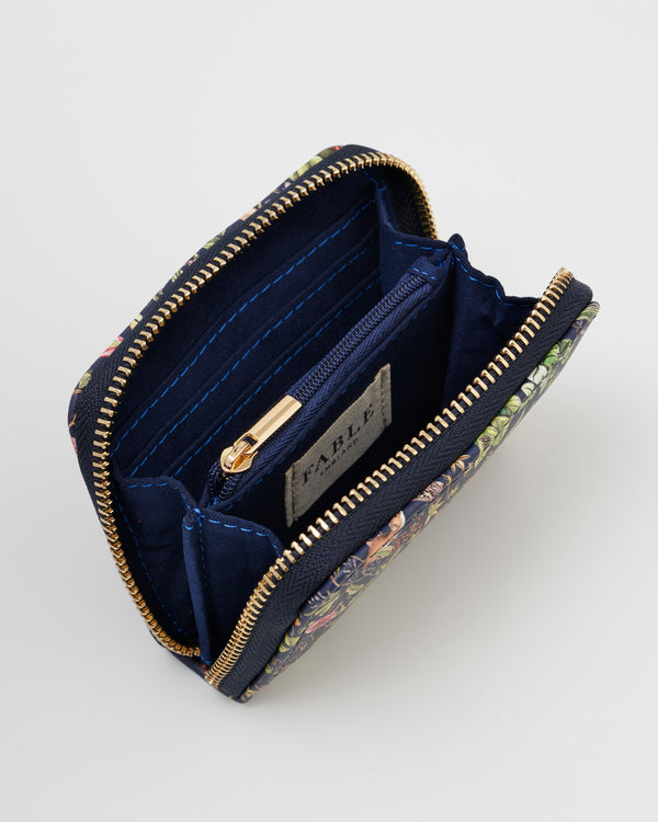 Wolf Garden Small Navy Zip Wallet