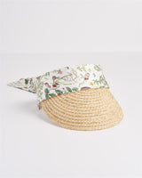 Meadow Creature Ivory Raffia Visor