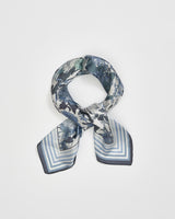 Deco Bloom Blue Square Scarf