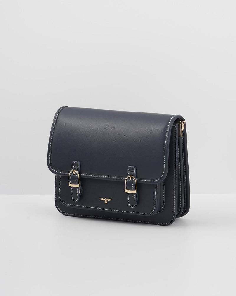 Navy Satchel