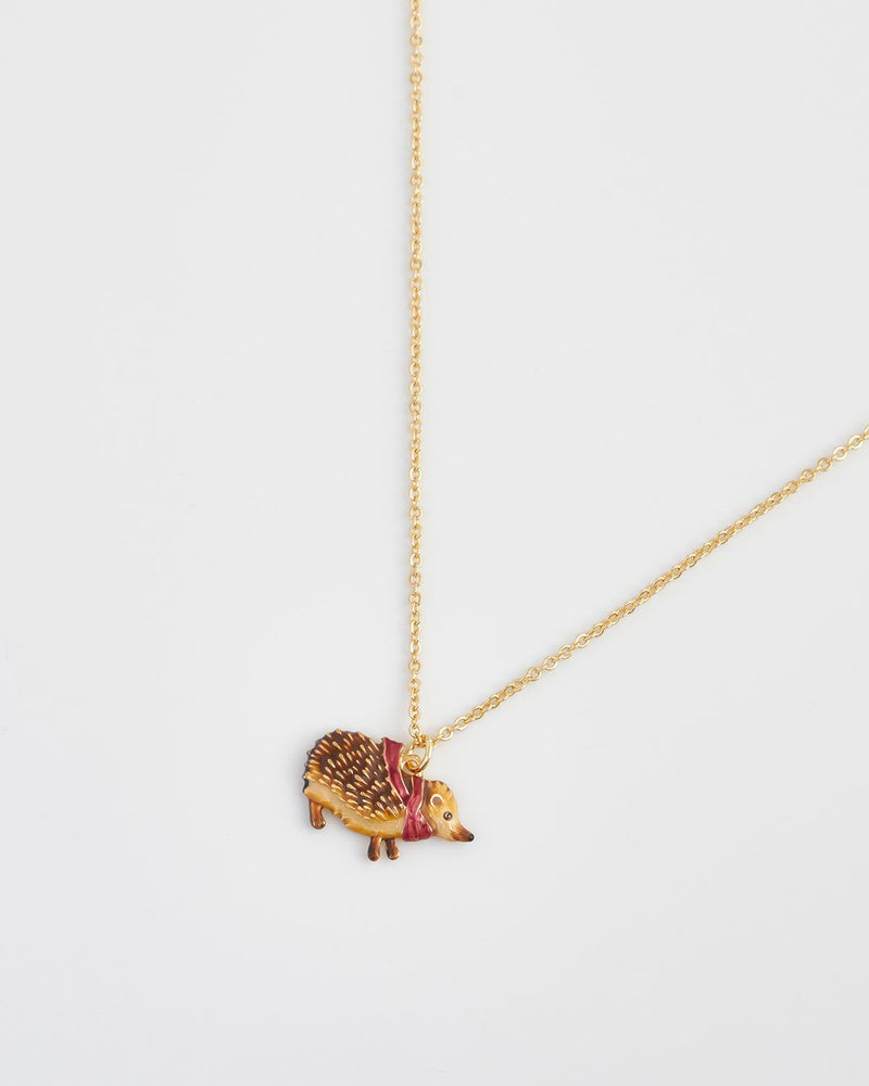 Cozy Hedgehog Charm Necklace