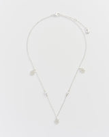 Cobweb & Pearl Necklace Silver