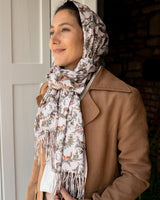 A Night's Tale Woodland Crystal Grey Heavy Weight Scarf