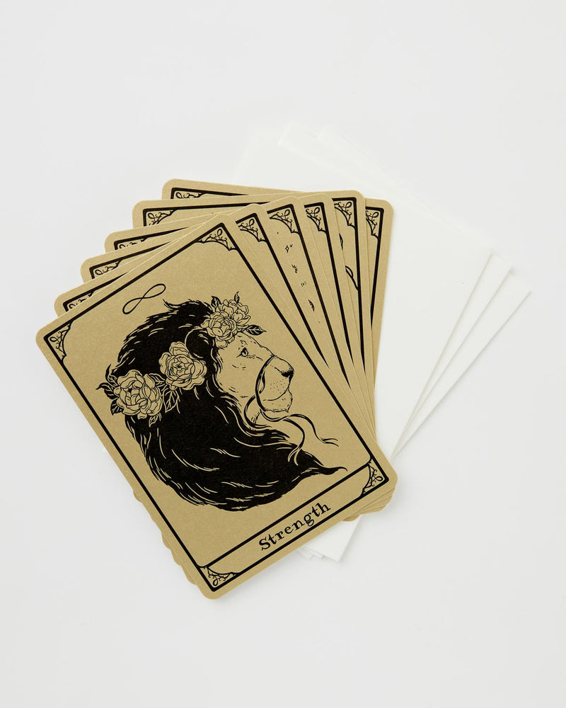 Jessica Roux Tarot Tales Postcards Gold Metallic 6 Pack