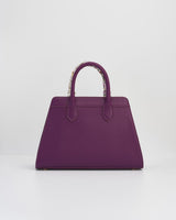 Floral Engravings  Large Plum Tote