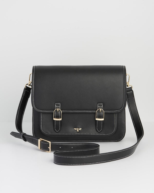 Magical Mushrooms Black Satchel