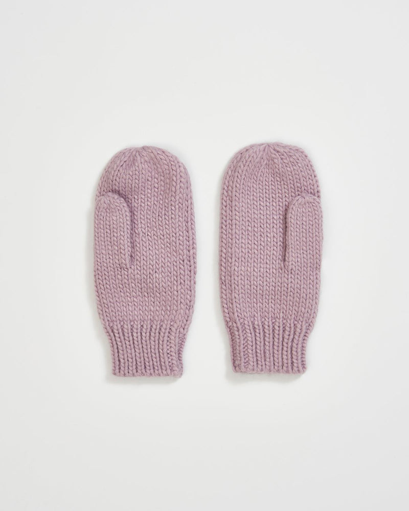 Knitted Mittens Lilac