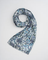 Deco Bloom Blue Lightweight Scarf