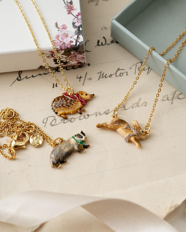 Cozy Bunny Charm Necklace