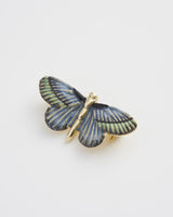 Deco Butterfly Brooch Blue