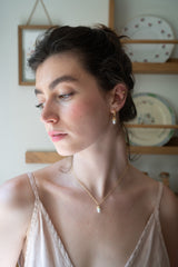 Acorn Pearl Hoops