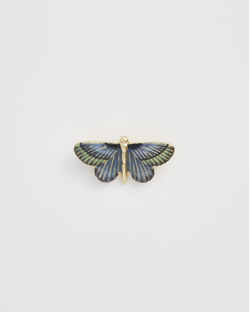 Deco Butterfly Brooch Blue