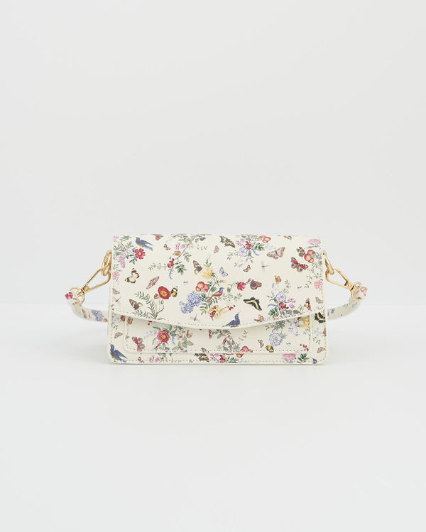 Alice Garden Ivory Shoulder Purse