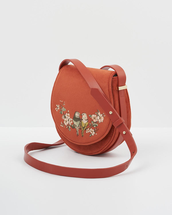 Lovebirds Saddle Purse