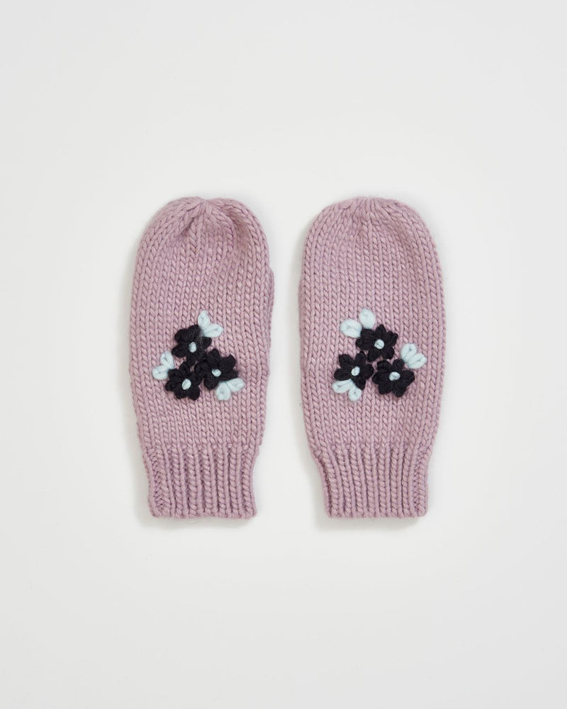 Knitted Mittens Lilac