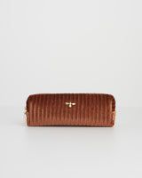 Rust Velvet Pencil Case