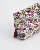 Velvet Printed Large Cosmetic Bag