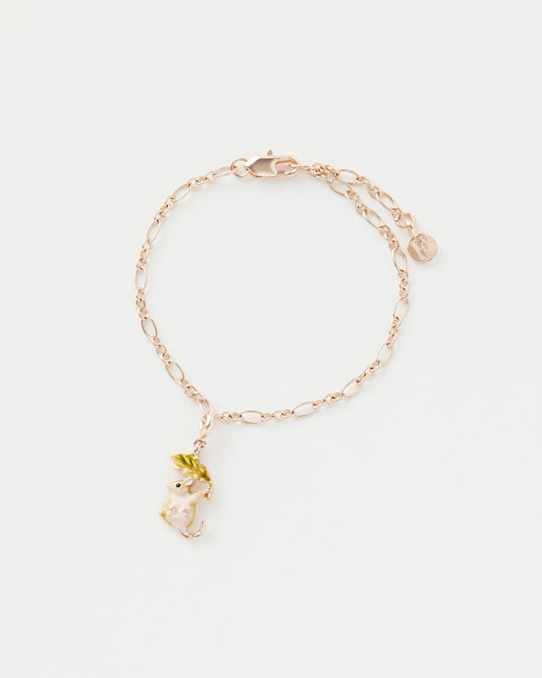 Enamel Dormouse Collector Chain Bracelet