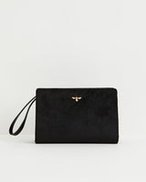 Bonnie Black Wristlet Pouch Black Velvet