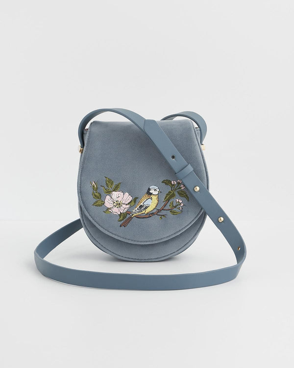 Blue Tit Saddle Purse