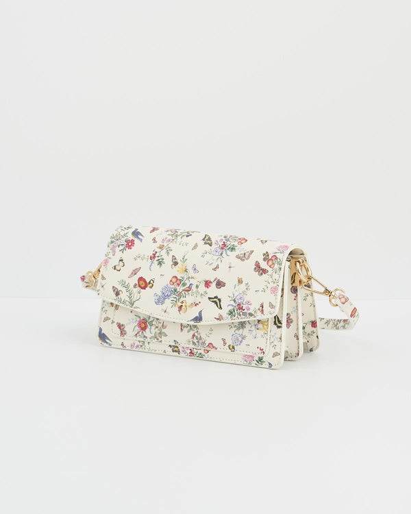 Alice Garden Ivory Shoulder Purse