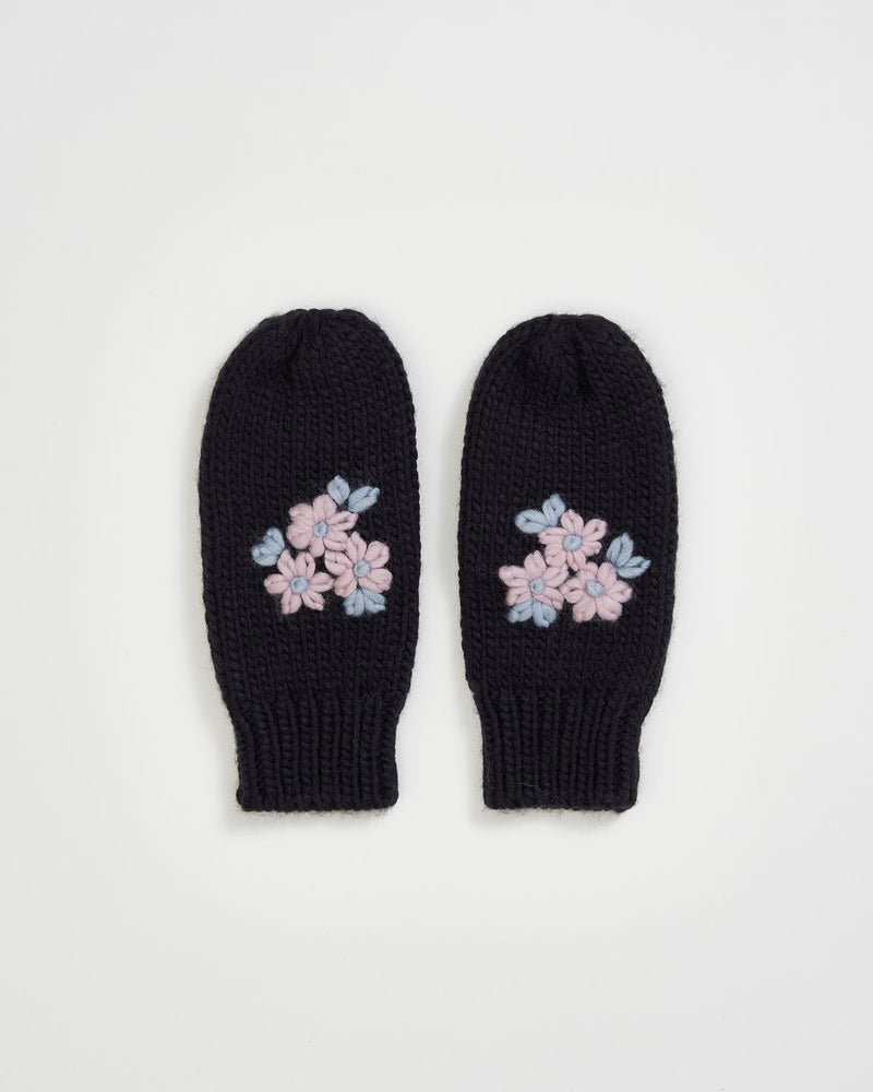 Knitted Mittens Navy