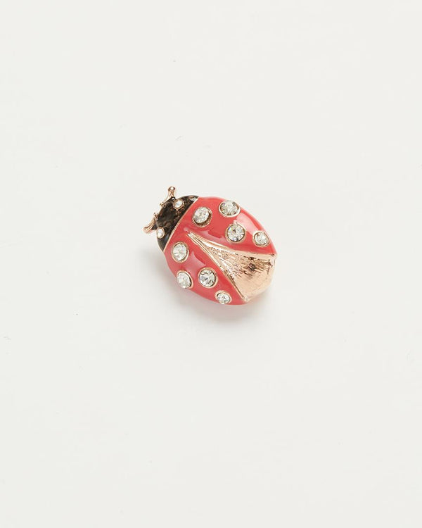 Enamel Ladybird Brooch