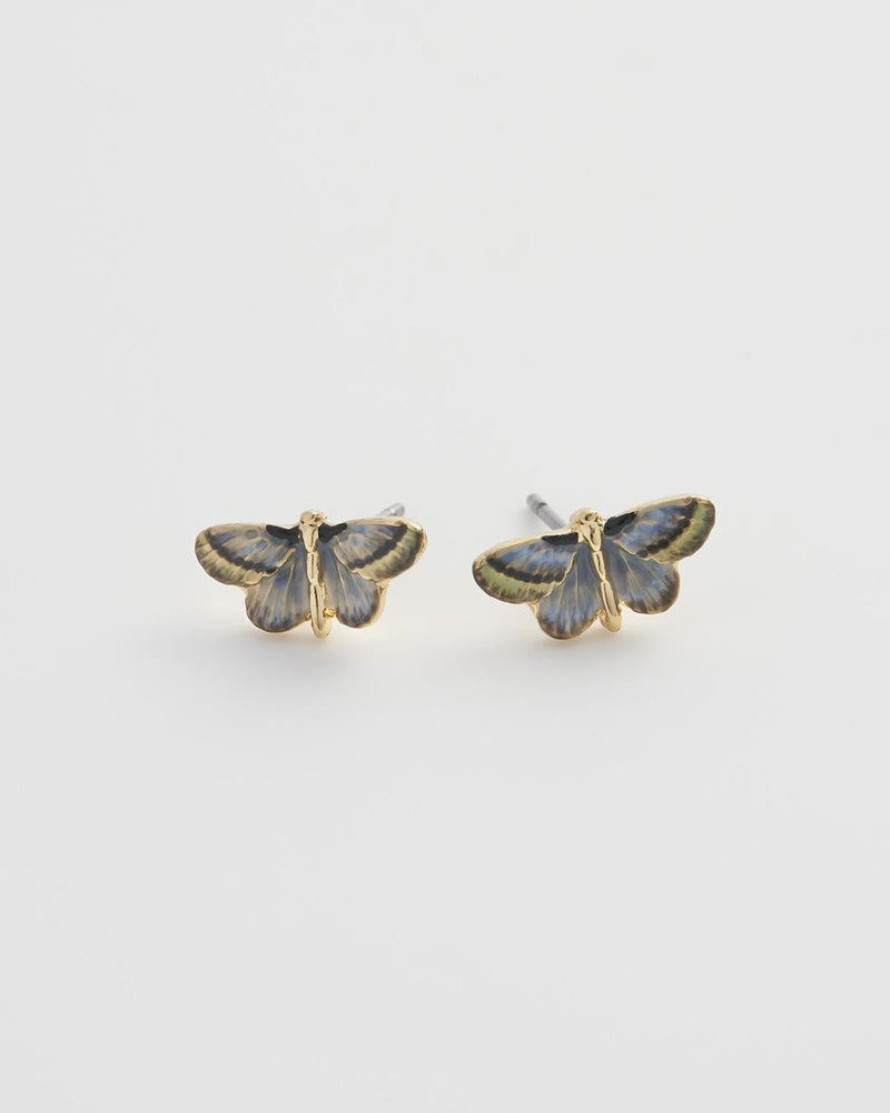 Deco Butterfly Stud Earrings