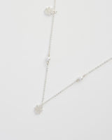 Cobweb & Pearl Necklace Silver