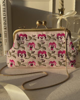 Pansy Victoriana Pink Clutch