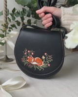 Sleepy Fox Saddle Purse