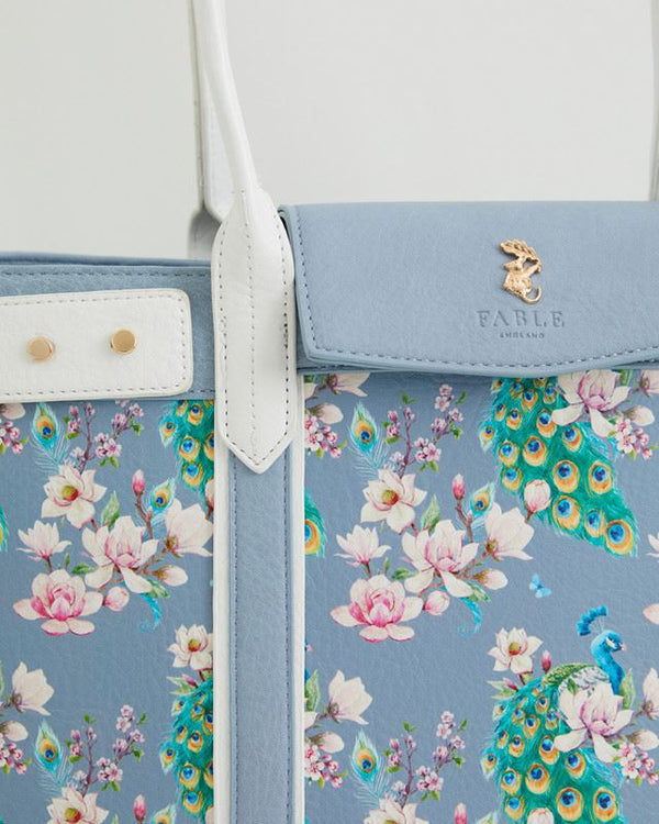 Peacock Print Tote Bag